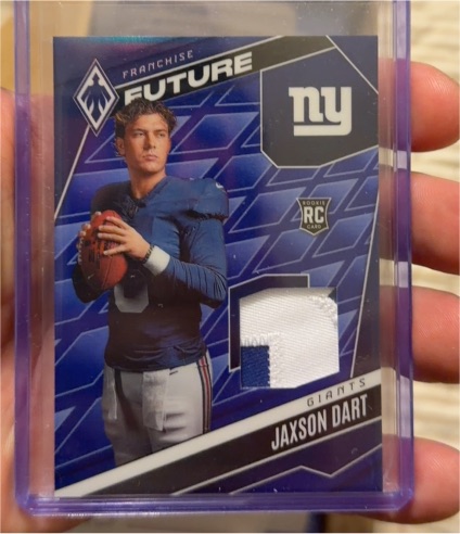 2025 Panini Phoenix #FFM-JDT Jaxson Dart Franchise Future Patch — front