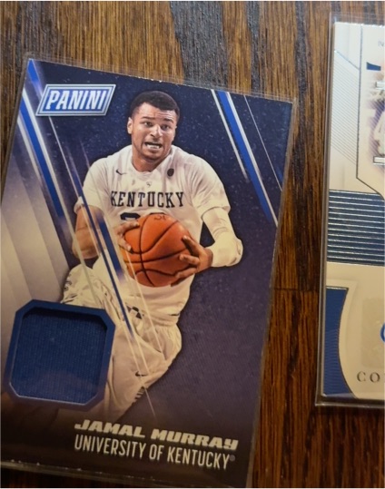 2018 Panini Jamal Murray University of Kentucky Jersey Card — front