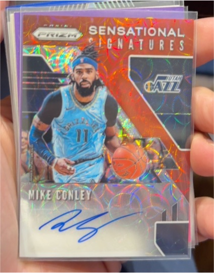 2019-20 Panini Prizm Sensational Signatures #SS-MCL Mike Conley — front