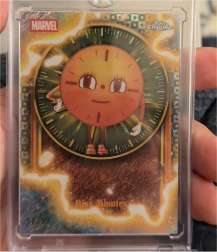 2025 Topps Chrome Marvel Studios Miss Minutes TVA Pruning SSP TVA-4 — front