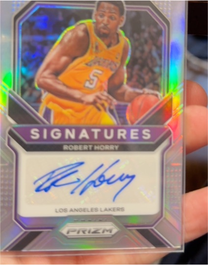 2020-21 Panini Prizm Signatures #SI-RH Robert Horry — front