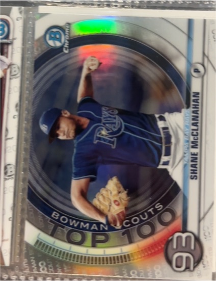 2020 Bowman Chrome Scouts Top 100 #BTP-93 Shane McClanahan — front