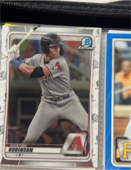 2020 Bowman Chrome #BCP-27 Kristian Robinson — front