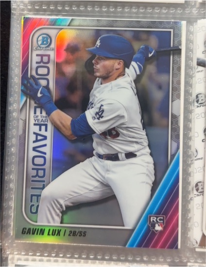 2020 Bowman Chrome #ROYF-GL Gavin Lux Rookie of the Year Favorites — front