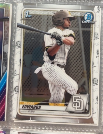 2020 Bowman Chrome Prospects #BCP-10 Xavier Edwards — front