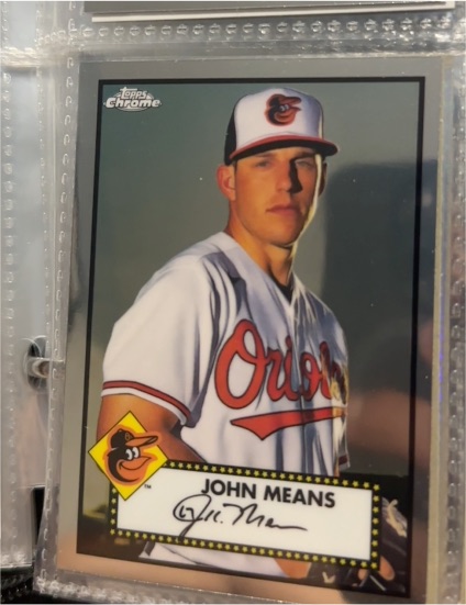 2021 Topps Chrome Platinum Anniversary #358 John Means — front