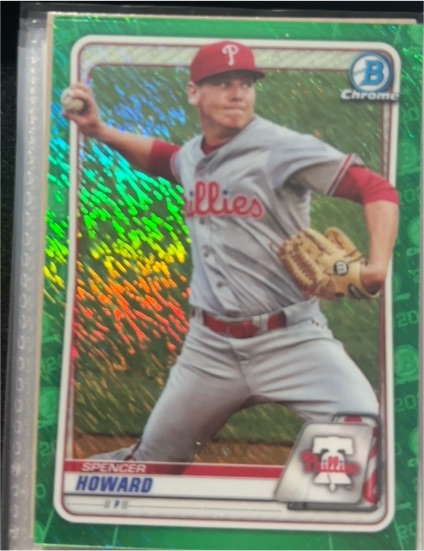 2020 Bowman Chrome Prospects Mojo Refractor #BCP-55 Spencer Howard — front