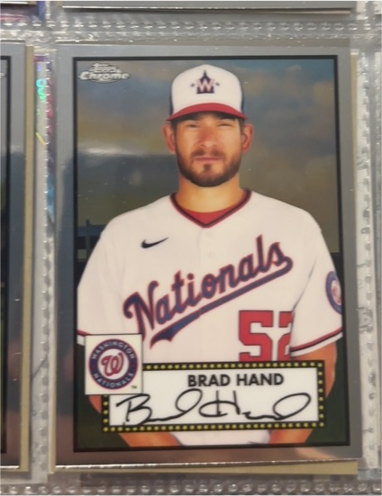 2021 Topps Chrome Platinum Anniversary #348 Brad Hand — front