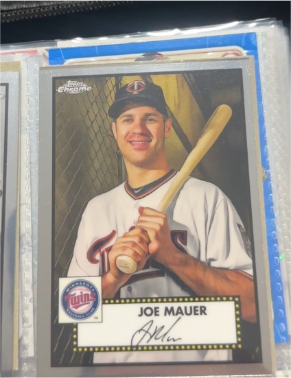 2021 Topps Chrome Platinum Anniversary #528 Joe Mauer — front