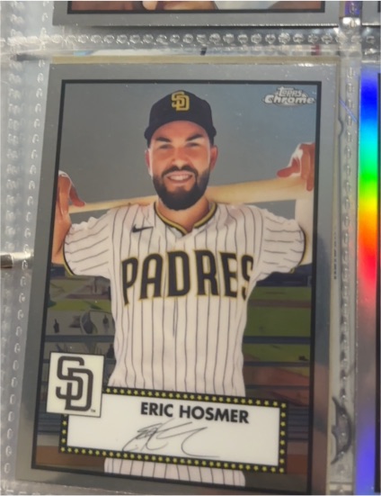2021 Topps Chrome Platinum Anniversary #334 Eric Hosmer — front