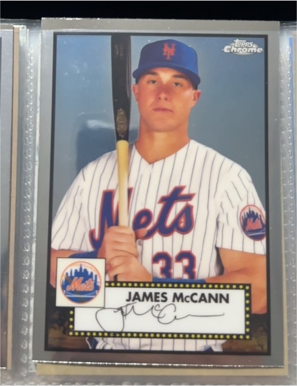 2021 Topps Chrome Platinum Anniversary #458 James McCann — front