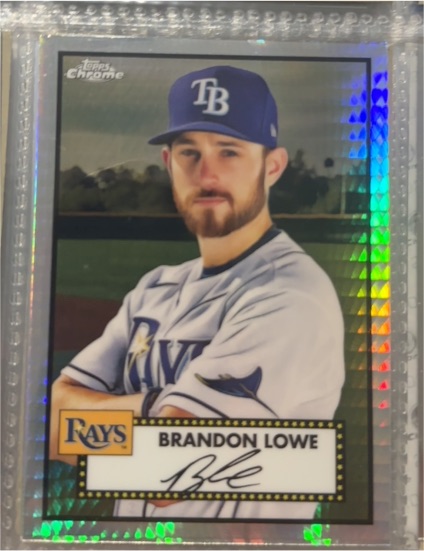 2021 Topps Chrome Platinum Anniversary #326 Brandon Lowe — front