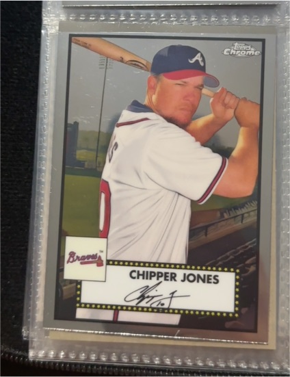 2021 Topps Chrome Platinum Anniversary #680 Chipper Jones — front