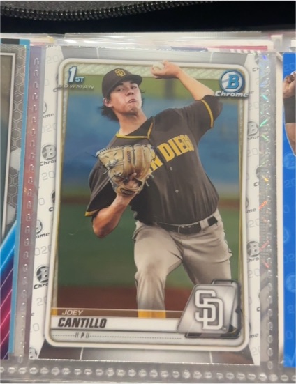 2020 Bowman Chrome #BCP-76 Joey Cantillo — front