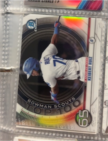 2020 Bowman Chrome #BTP-65 Keibert Ruiz — front