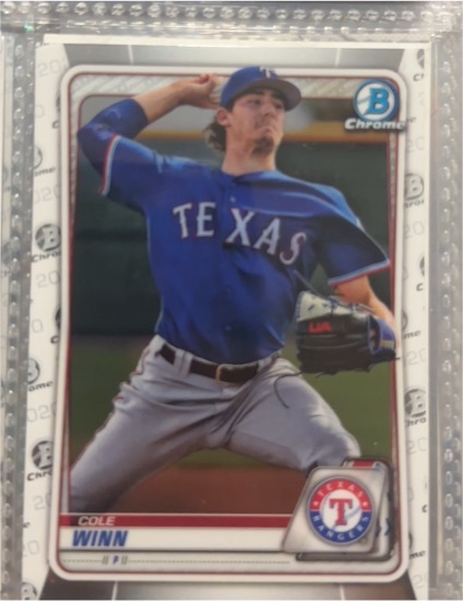 2020 Bowman Chrome #BCP-107 Cole Winn — front