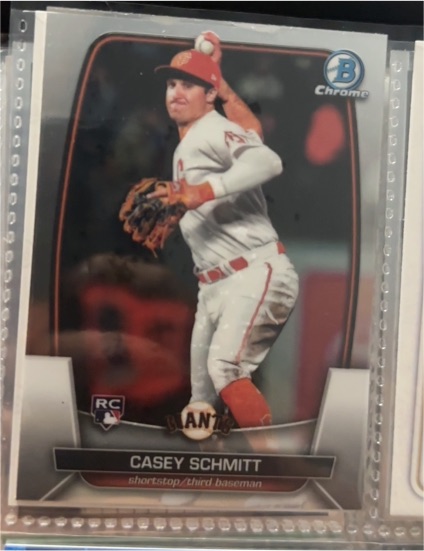 2023 Bowman Chrome #38 Casey Schmitt — front