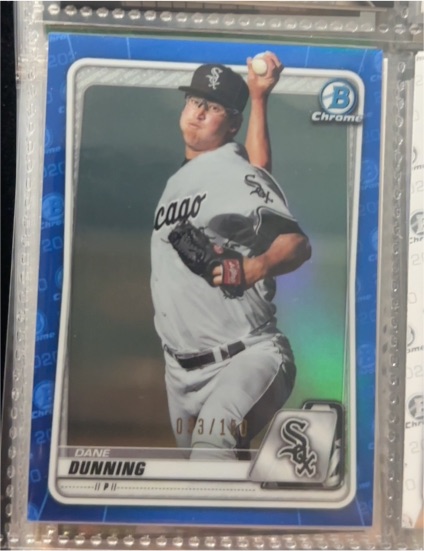 2020 Bowman Chrome Prospects #BCP-92 Dane Dunning — front