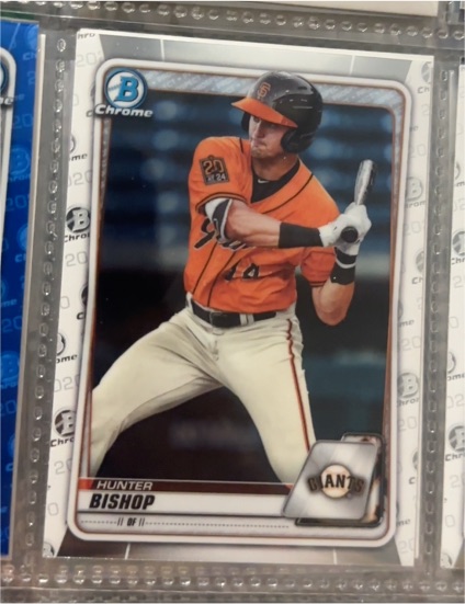 2020 Bowman Chrome #BCP-129 Hunter Bishop — front