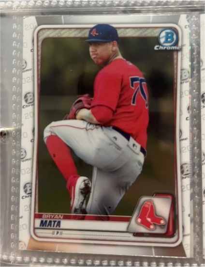 2020 Bowman Chrome Prospects #BCP-128 Bryan Mata — front