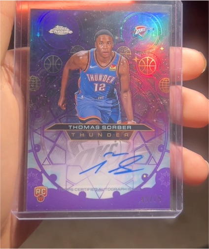 2025-26 Topps Chrome #CHR-TB Thomas Sorber — front