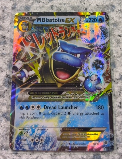2016 Pokémon Generations #18 M Blastoise EX — front