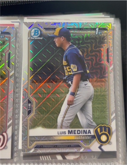 2021 Bowman Chrome #BCP-202 Luis Medina — front