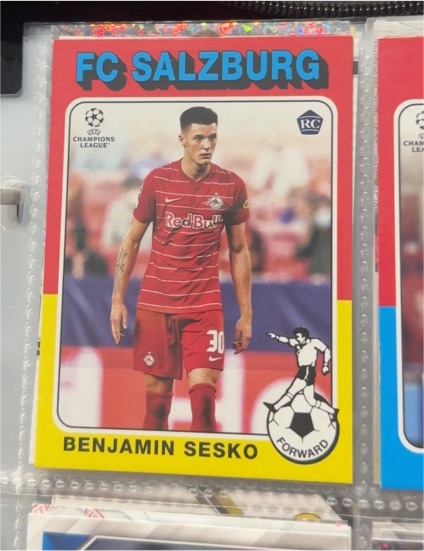 2021-22 Topps UEFA Champions League #75-20 Benjamin Sesko — front