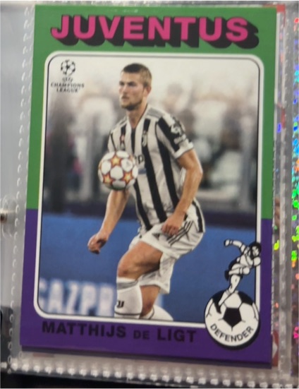 2021-22 Topps UEFA Champions League #75-10 Matthijs de Ligt — front