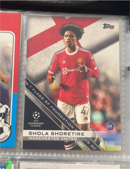 2021-22 Topps UEFA Champions League #FF-03 Shola Shoretire Flags of Foundation — front