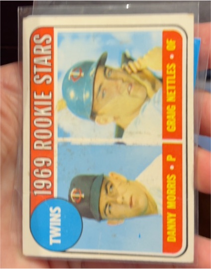 1969 Topps #99 Twins Rookie Stars Danny Morris Graig Nettles — front