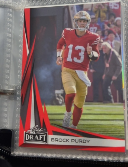 2023 Leaf Draft #B2-1 Brock Purdy — front