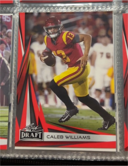 2023 Leaf Draft V2 #B2-2 Caleb Williams — front