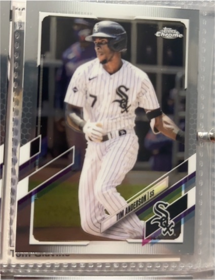 2021 Topps Chrome #36 Tim Anderson — front