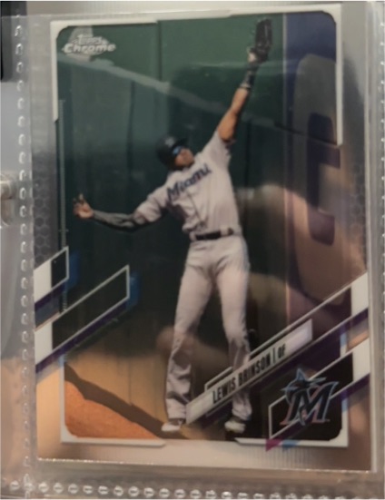 2021 Topps Chrome #42 Lewis Brinson — front