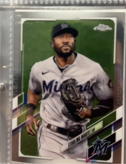 2021 Topps Chrome #160 Starling Marte — front