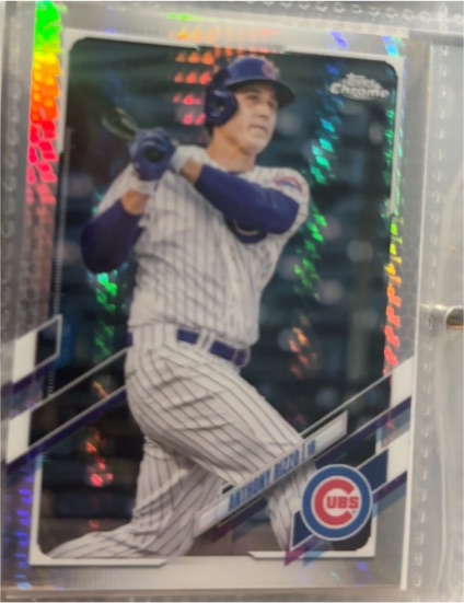 2021 Topps Chrome #165 Anthony Rizzo — front