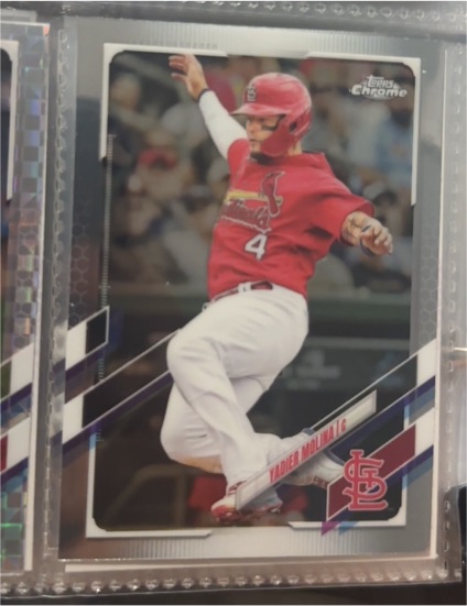 2021 Topps Chrome #132 Yadier Molina — front