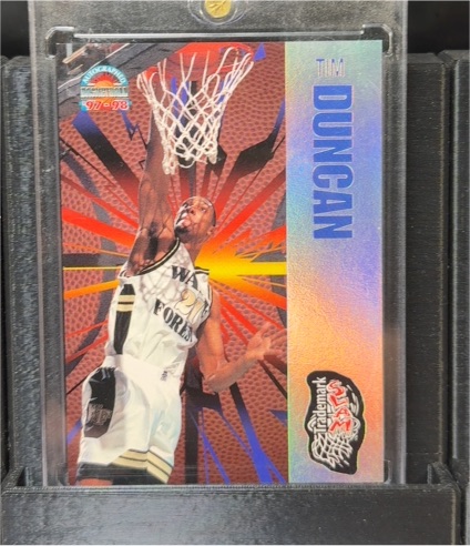 1997-98 Skybox Trademark Slam #TS1 Tim Duncan — front