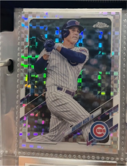 2021 Topps Chrome #165 Anthony Rizzo — front