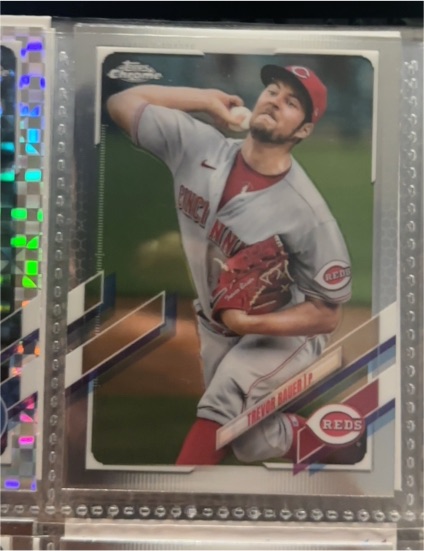 2021 Topps Chrome #77 Trevor Bauer — front