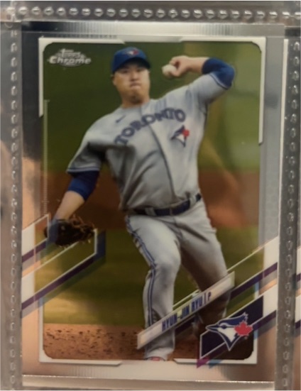 2021 Topps Chrome #123 Hyun-Jin Ryu — front