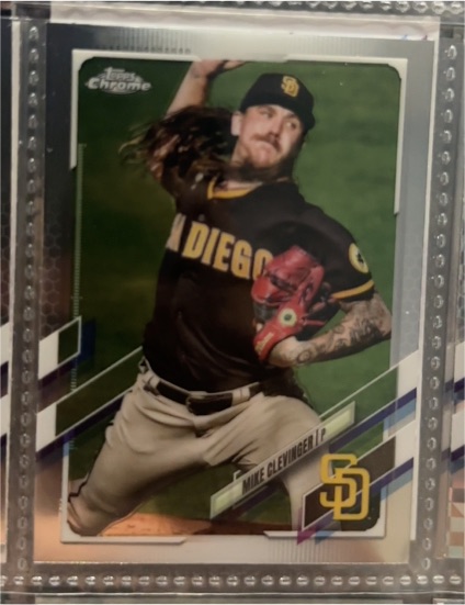 2021 Topps Chrome #130 Mike Clevinger — front