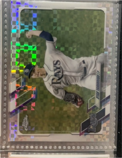 2021 Topps Chrome #7 X-Fractor Tampa Bay Rays — front
