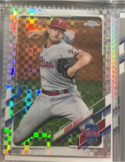 2021 Topps Chrome #46 Aaron Nola — front