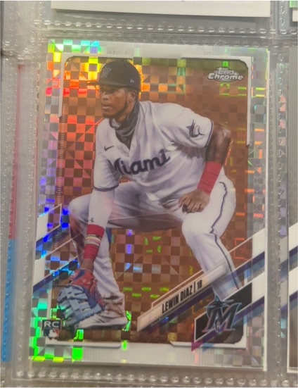 2021 Topps Chrome #83 Lewin Diaz — front