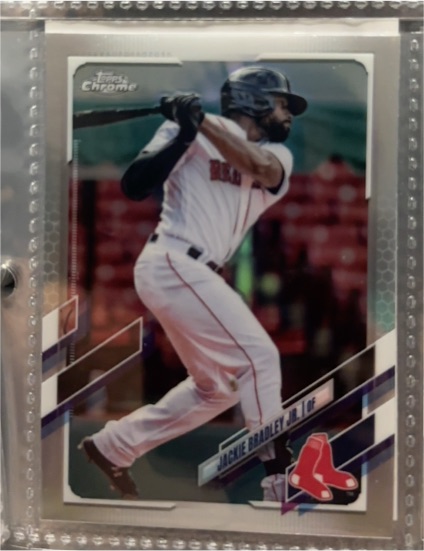 2021 Topps Chrome #161 Jackie Bradley Jr. — front