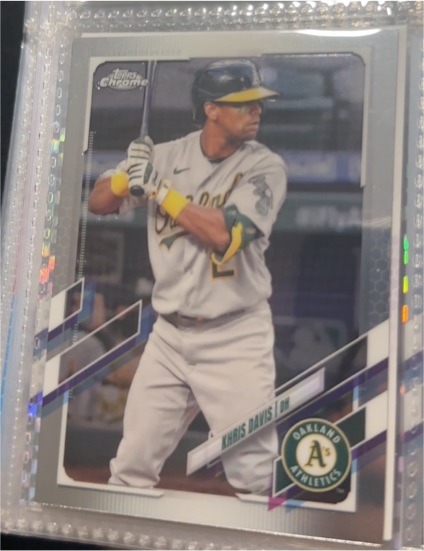 2021 Topps Chrome #216 Khris Davis — front