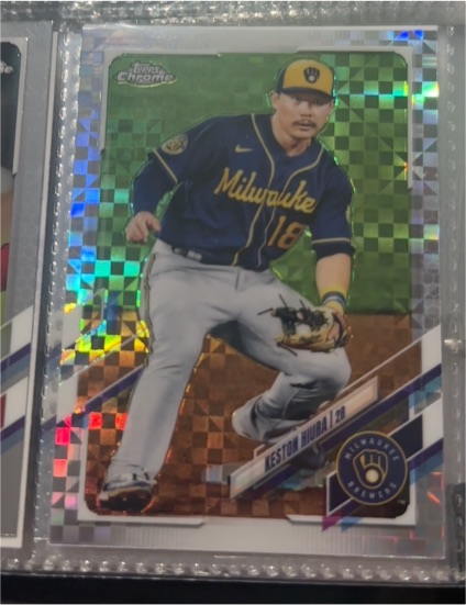 2021 Topps Chrome #211 Keston Hiura — front
