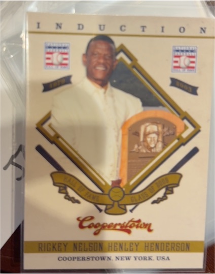2012 Panini Cooperstown Induction #03 Rickey Henderson — front